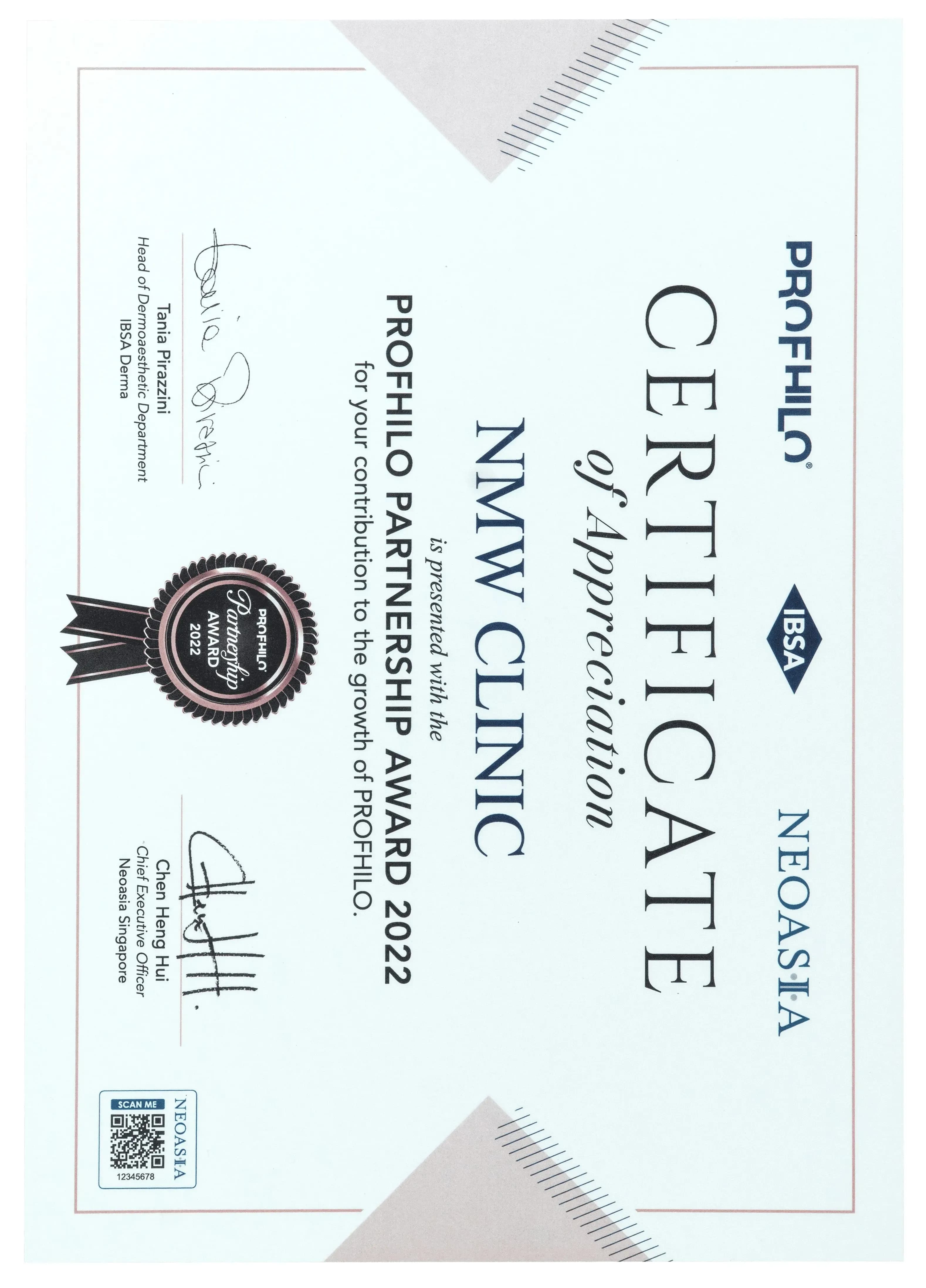 PROFHILO PARTNERSHIP AWARD 2022